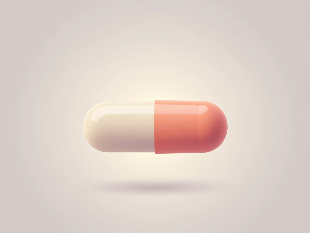 Capsule illustration with soft gradient